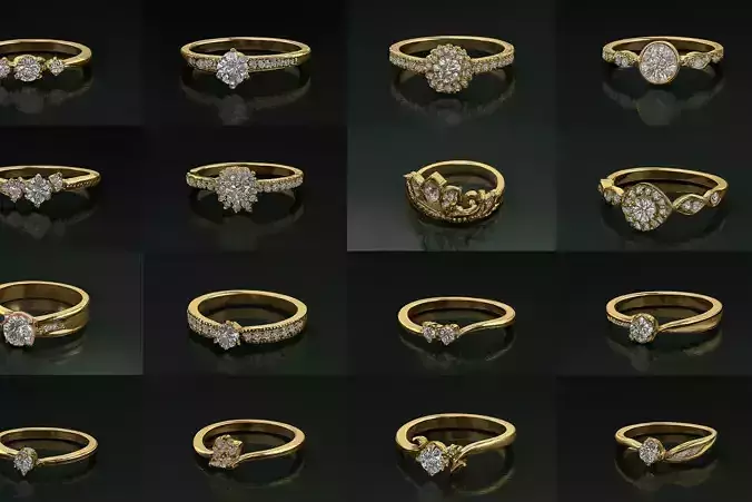 100 Solitaire ring