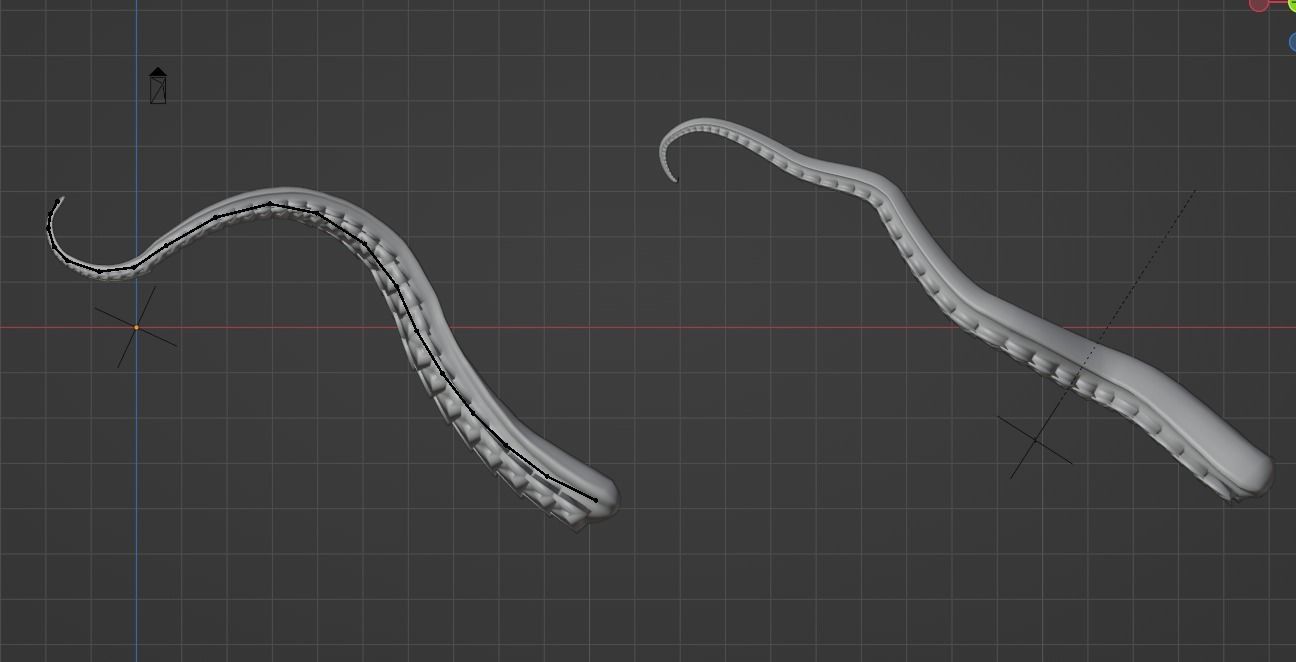 Tentacle Animation System Low-poly 3D model_8