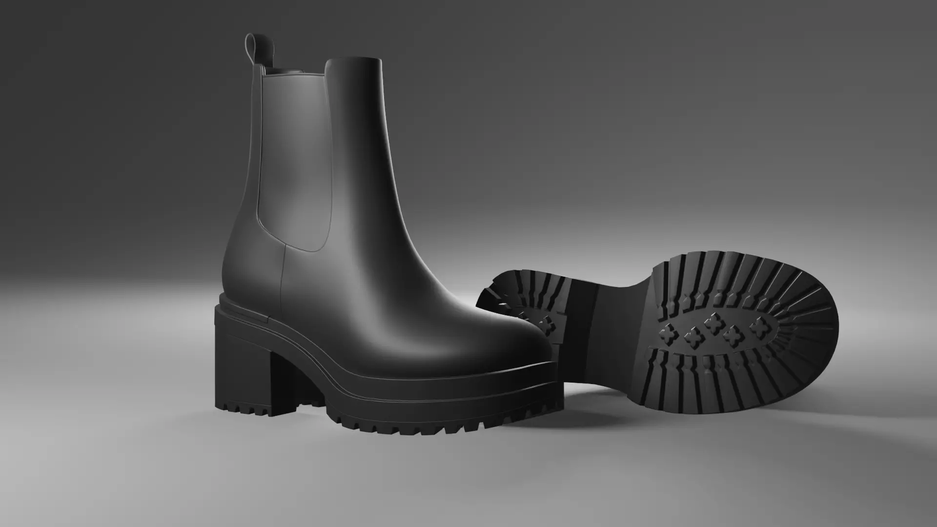 Generic Boot Model Low-poly 3D model