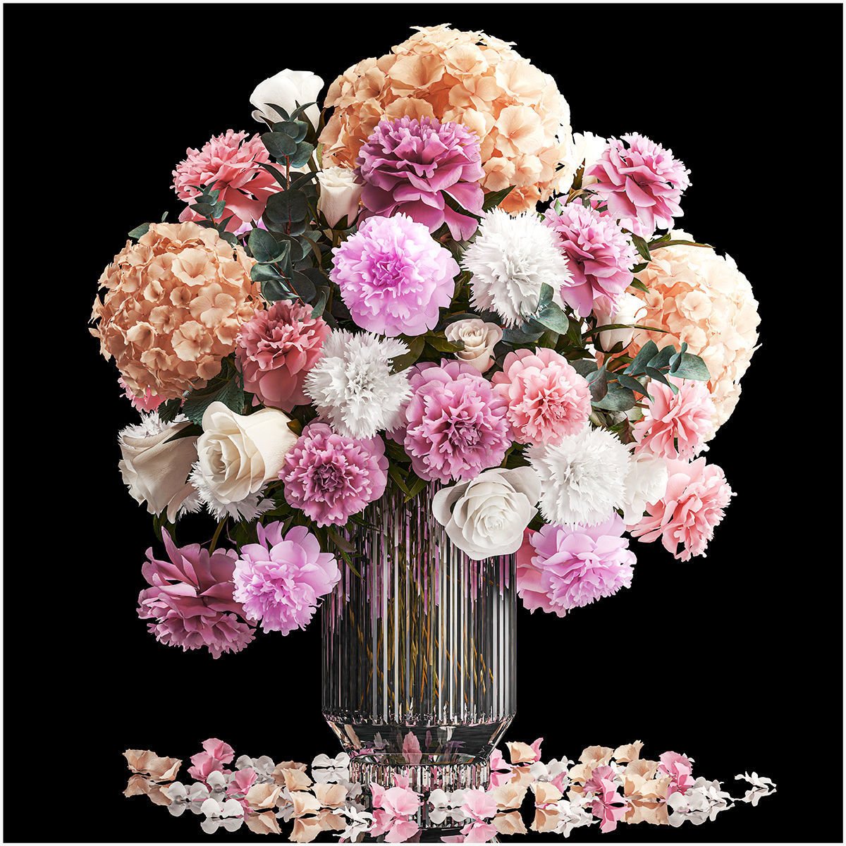 Collection of flower bouquets set of 31 pieces 3D model_10
