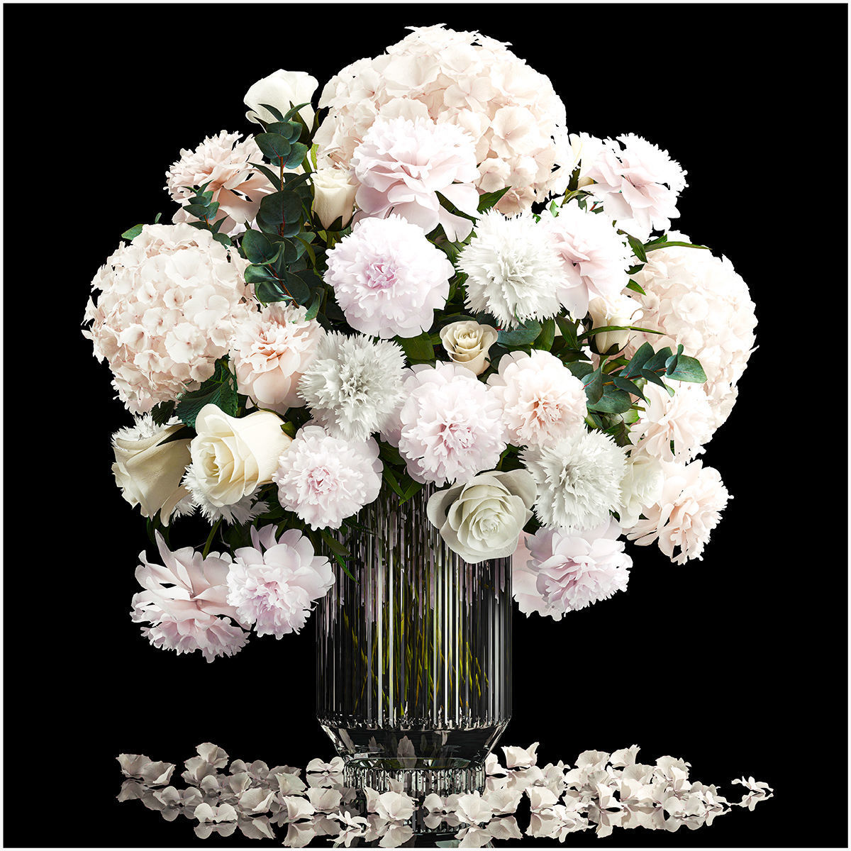 Collection of flower bouquets set of 31 pieces 3D model_9
