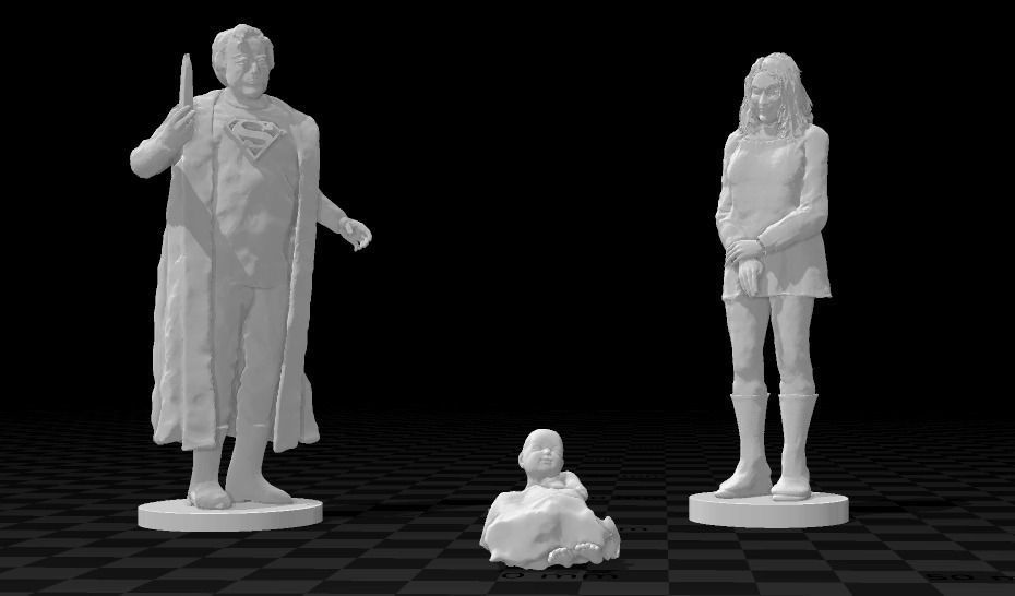 Escape Pod from the 1978 Superman movie with figures 3D print model_1