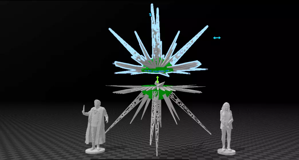 Escape Pod from the 1978 Superman movie with figures 3D print model_0