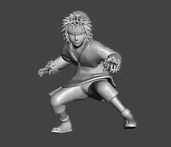 Kiba Inuzuka Genin and Akamaru 3D Model