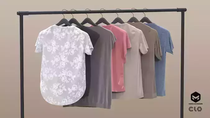 7Tshirts On Hanger