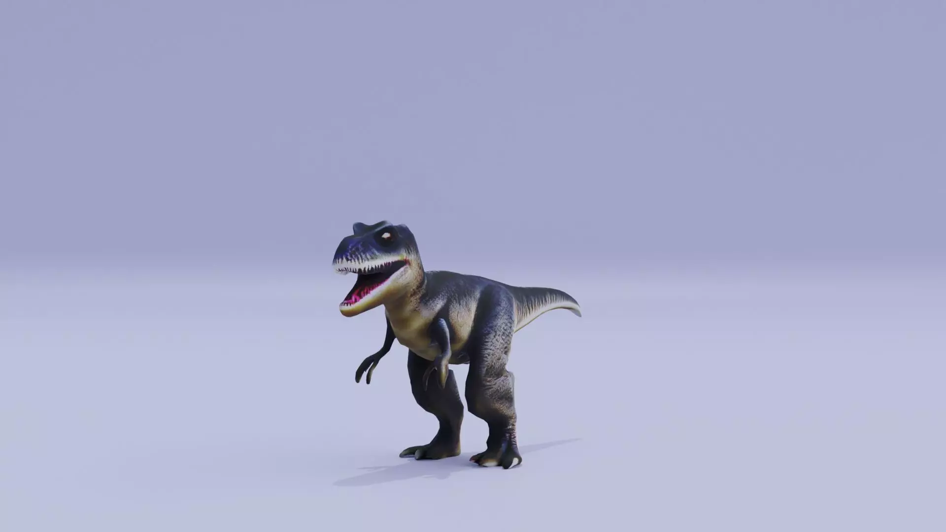 T-Rex Dinosaur Reptile Mid High Poly Low-poly 3D model