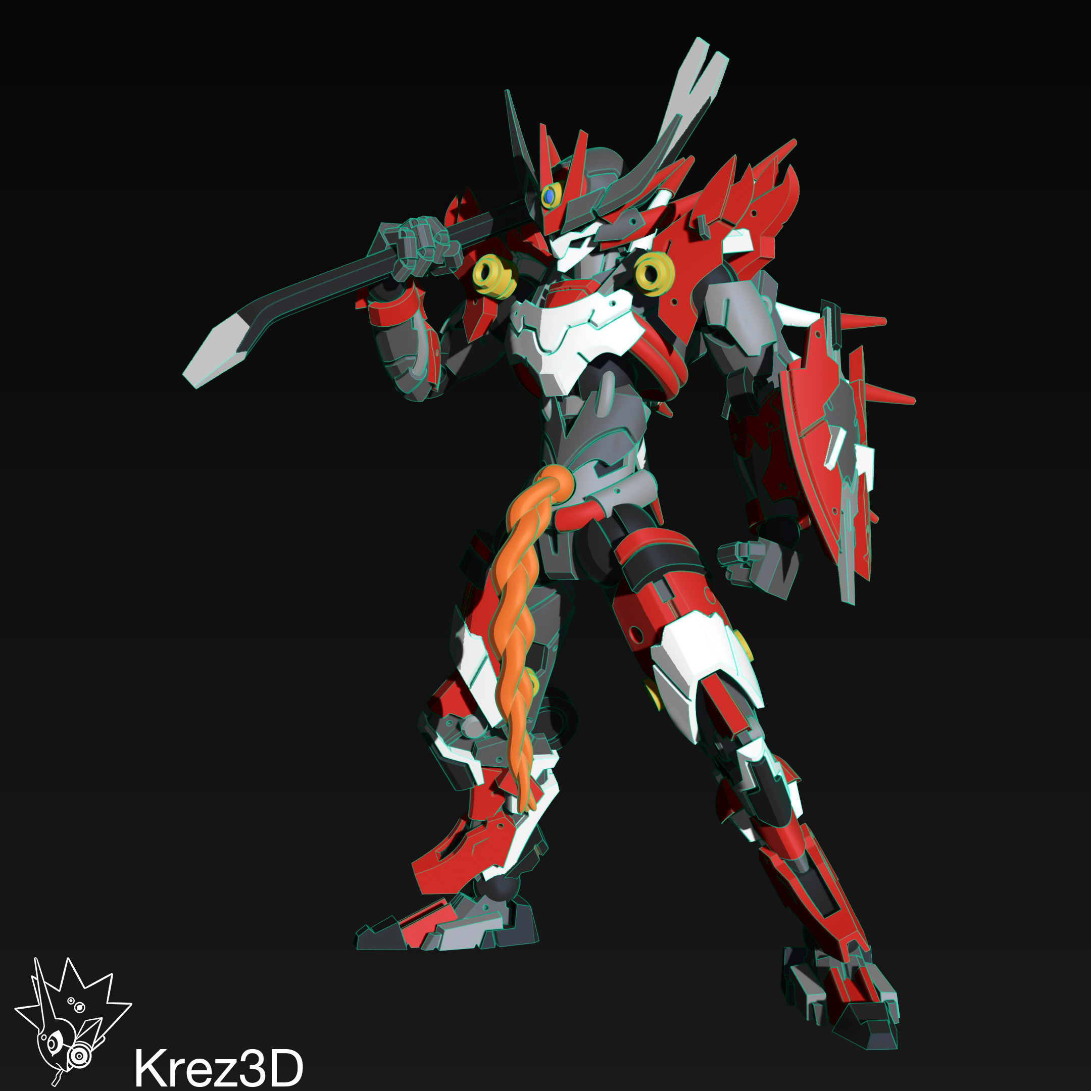 SA-8 Cook Ding 3D print model_4