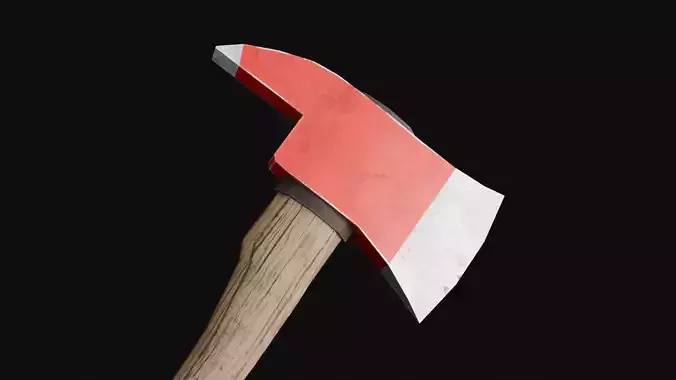 Game-Ready Fire Axe - Melee Weapon
