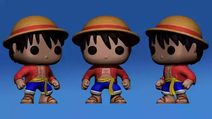 Printable Funko Monkey D Luffy 