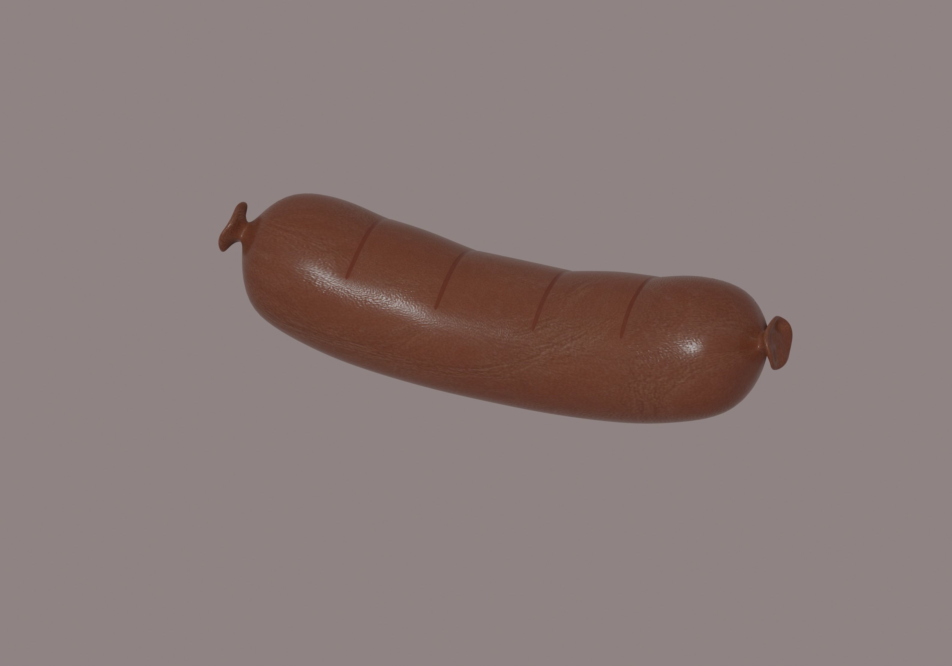 Sausage 3D model_2