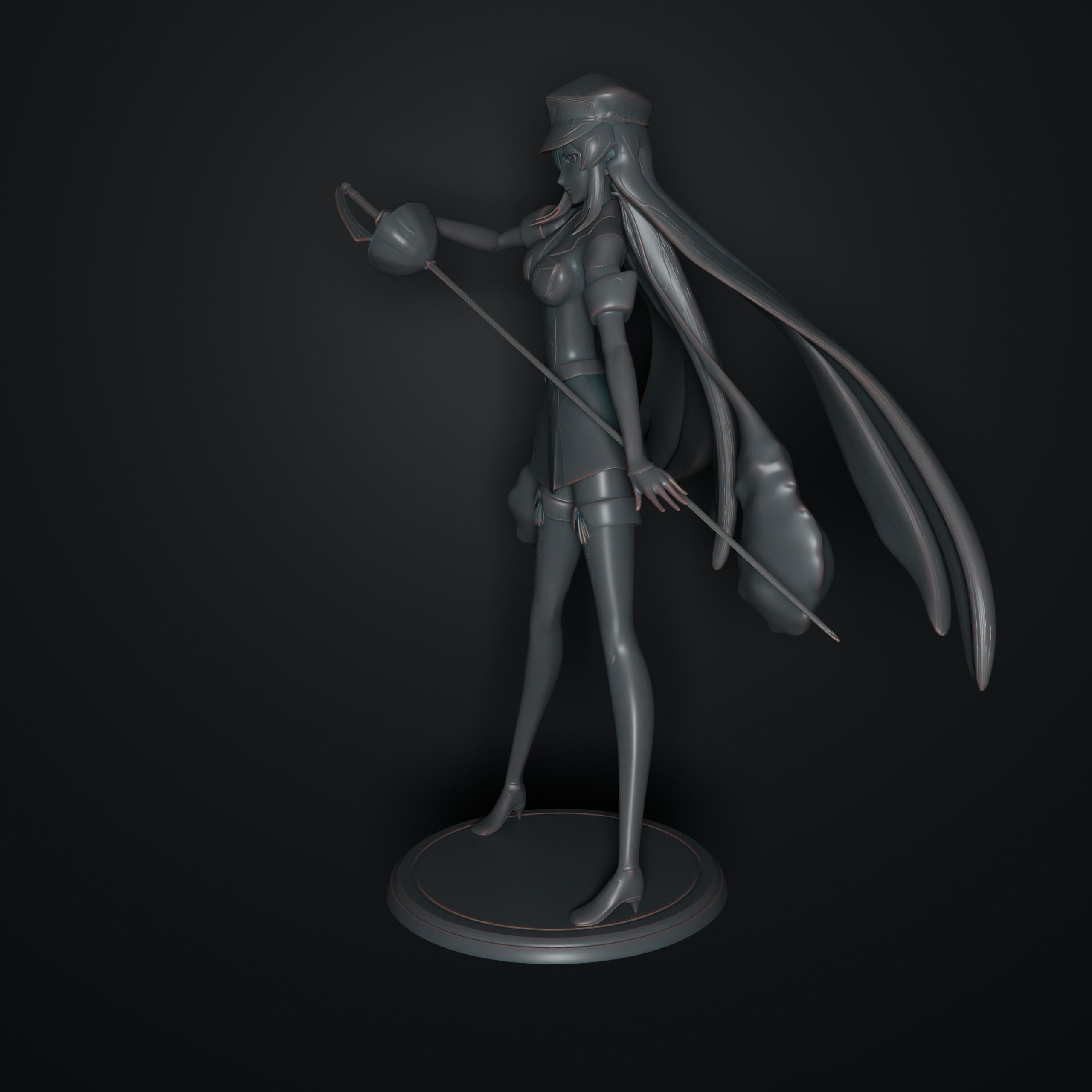 Esdeath 3D print model_3