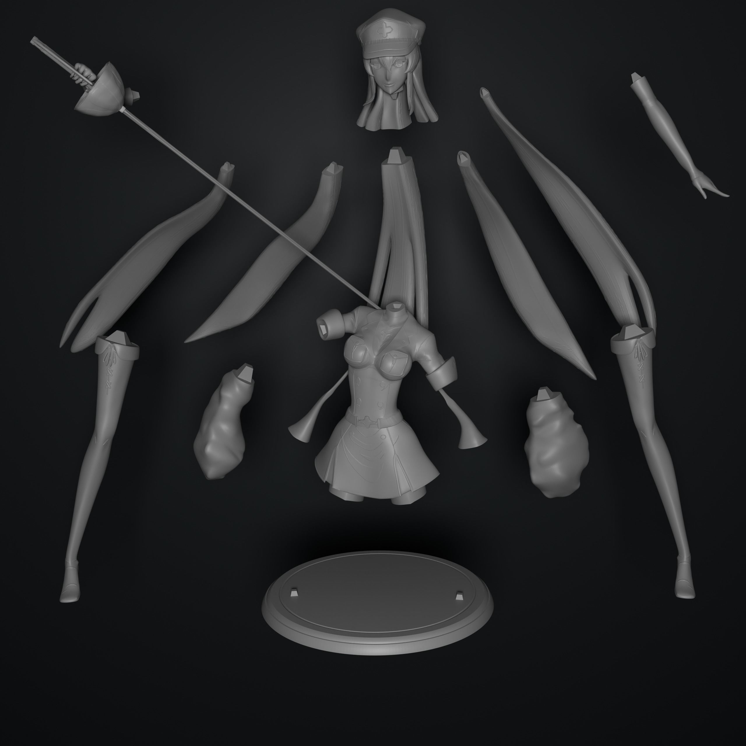 Esdeath 3D print model_12