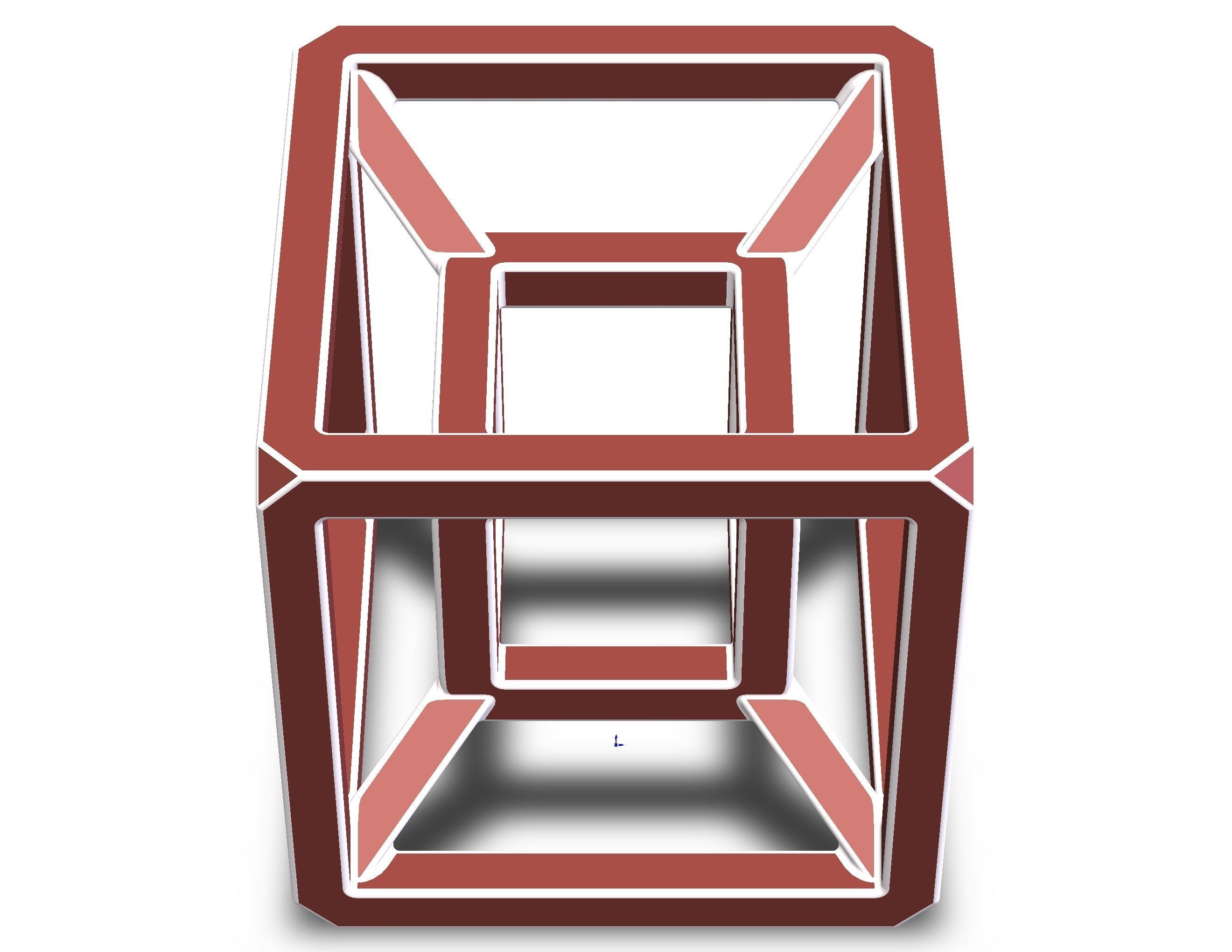 SQ Tesseract Hypercube 3D print model_21