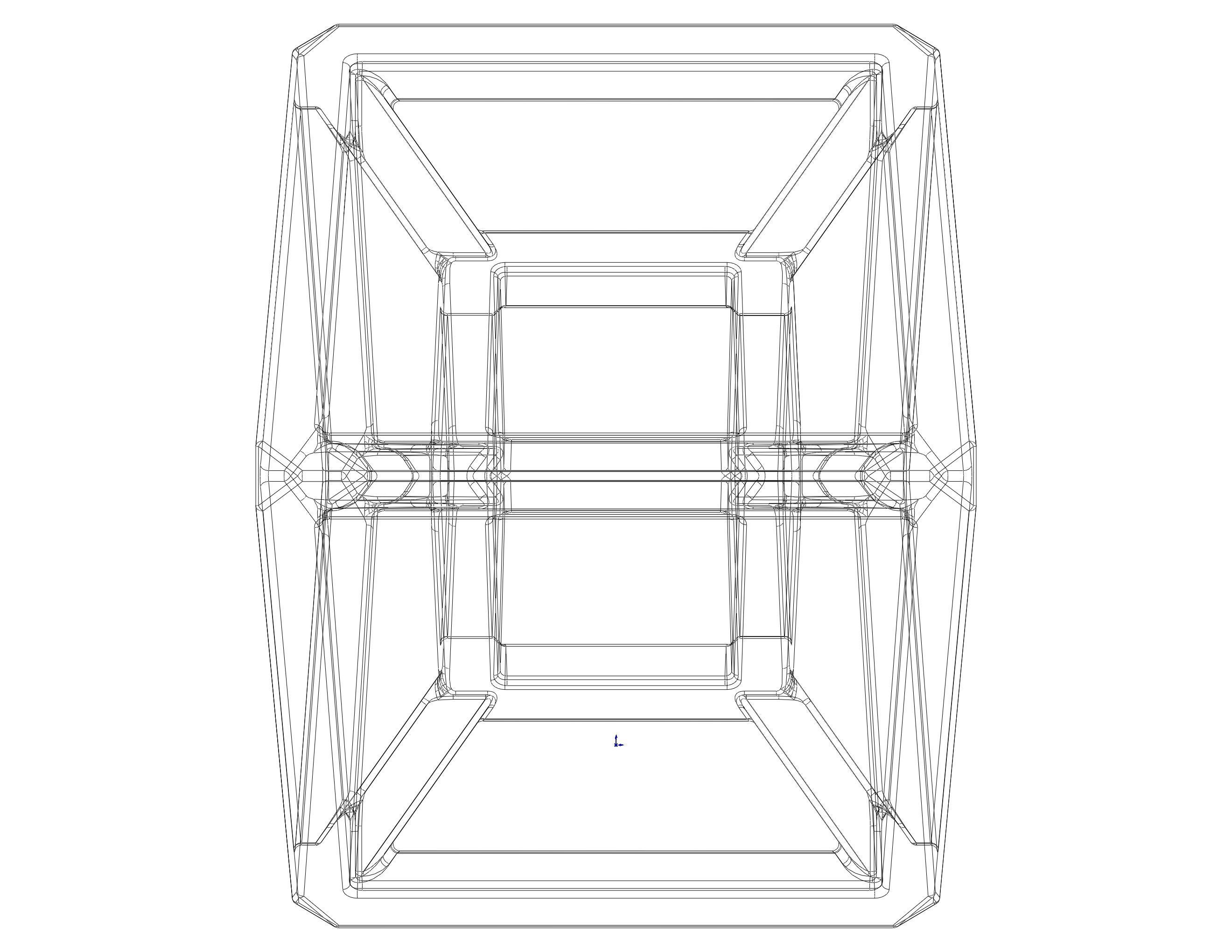 SQ Tesseract Hypercube 3D print model_20