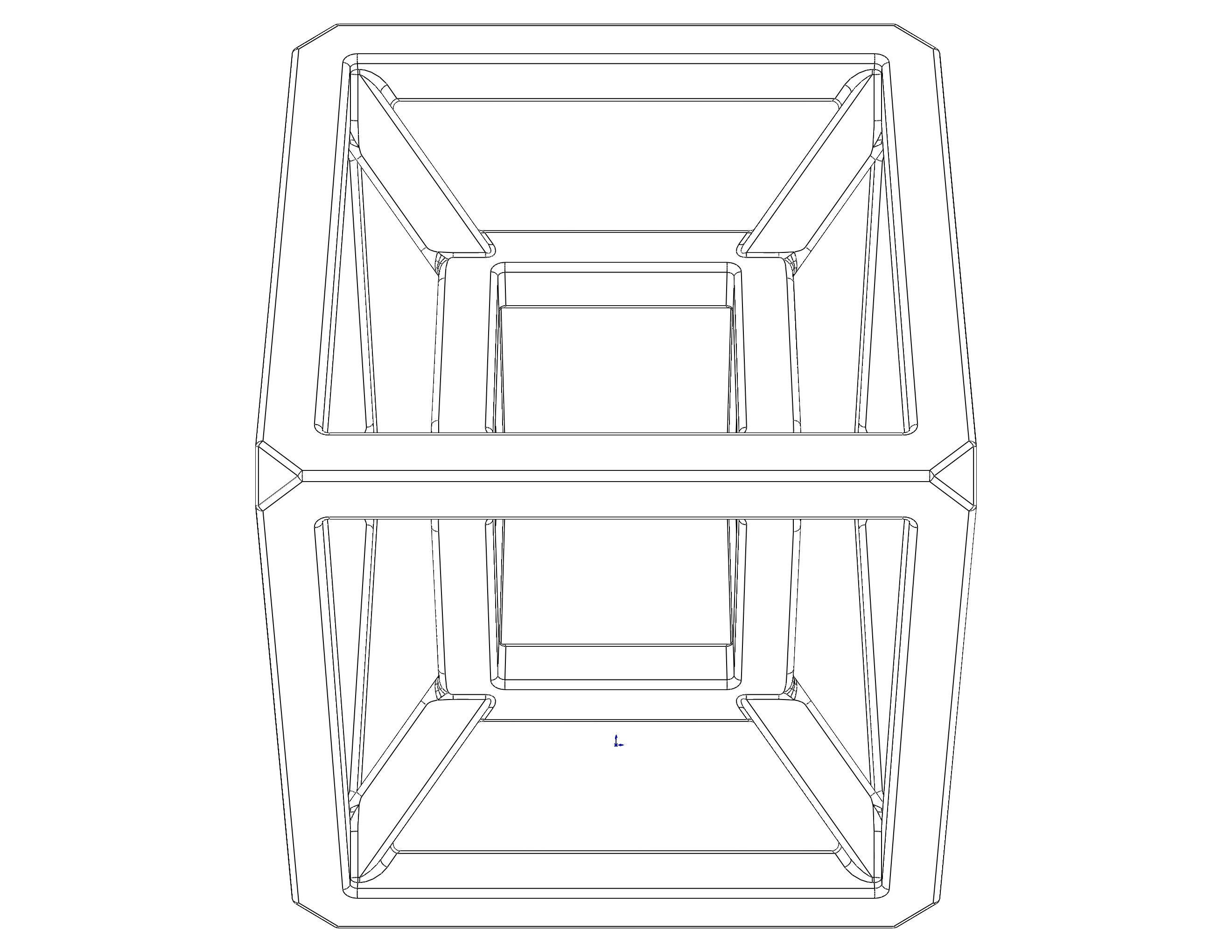 SQ Tesseract Hypercube 3D print model_18