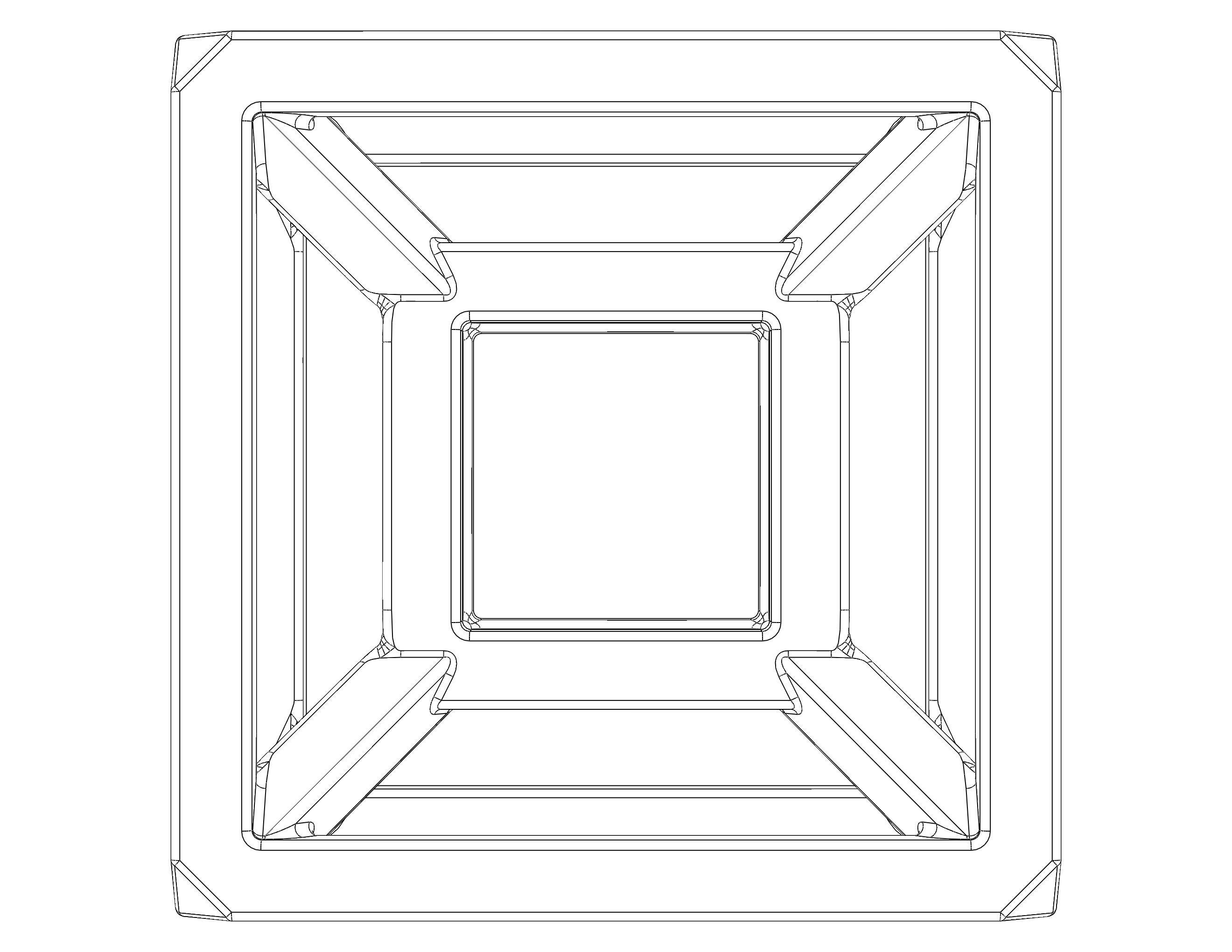 SQ Tesseract Hypercube 3D print model_22