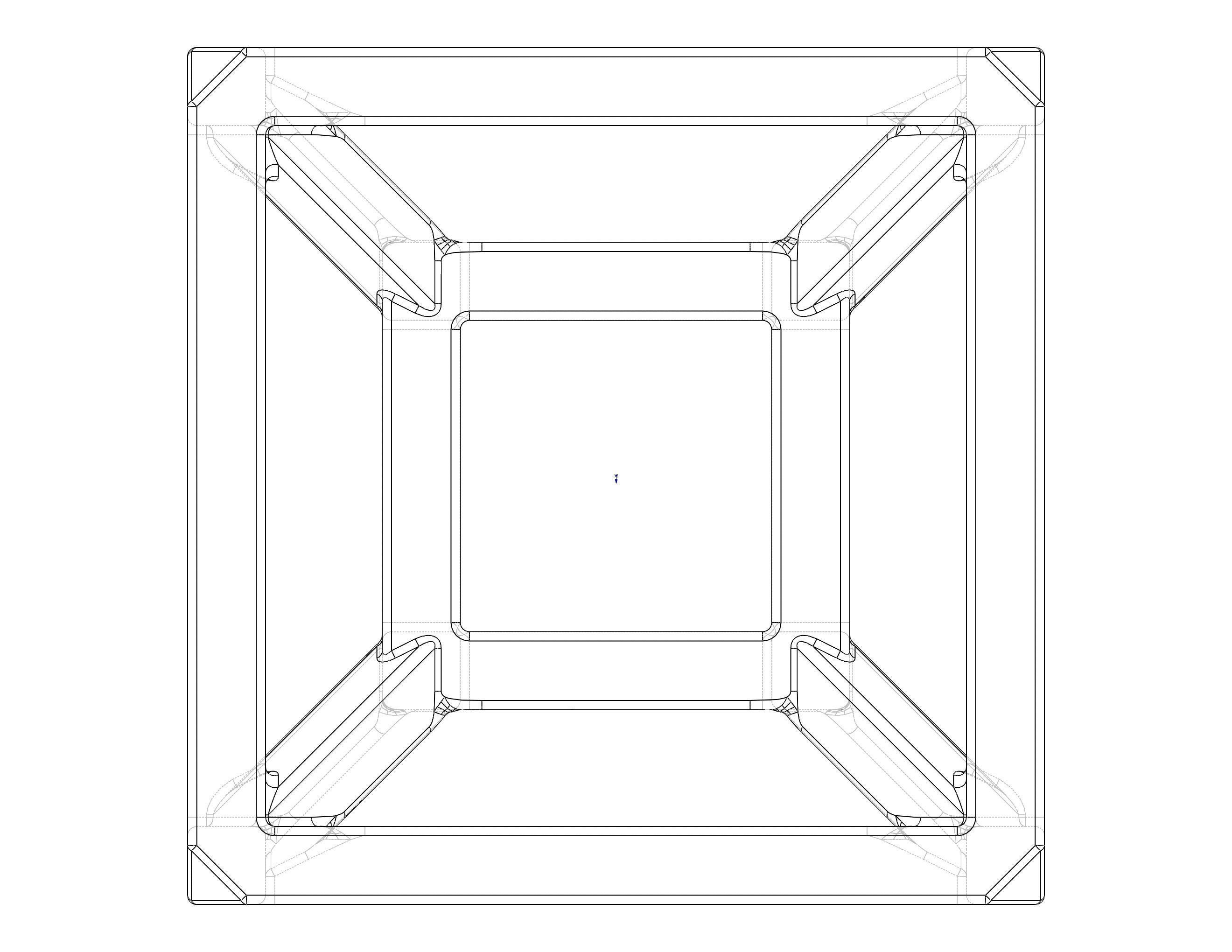 SQ Tesseract Hypercube 3D print model_39