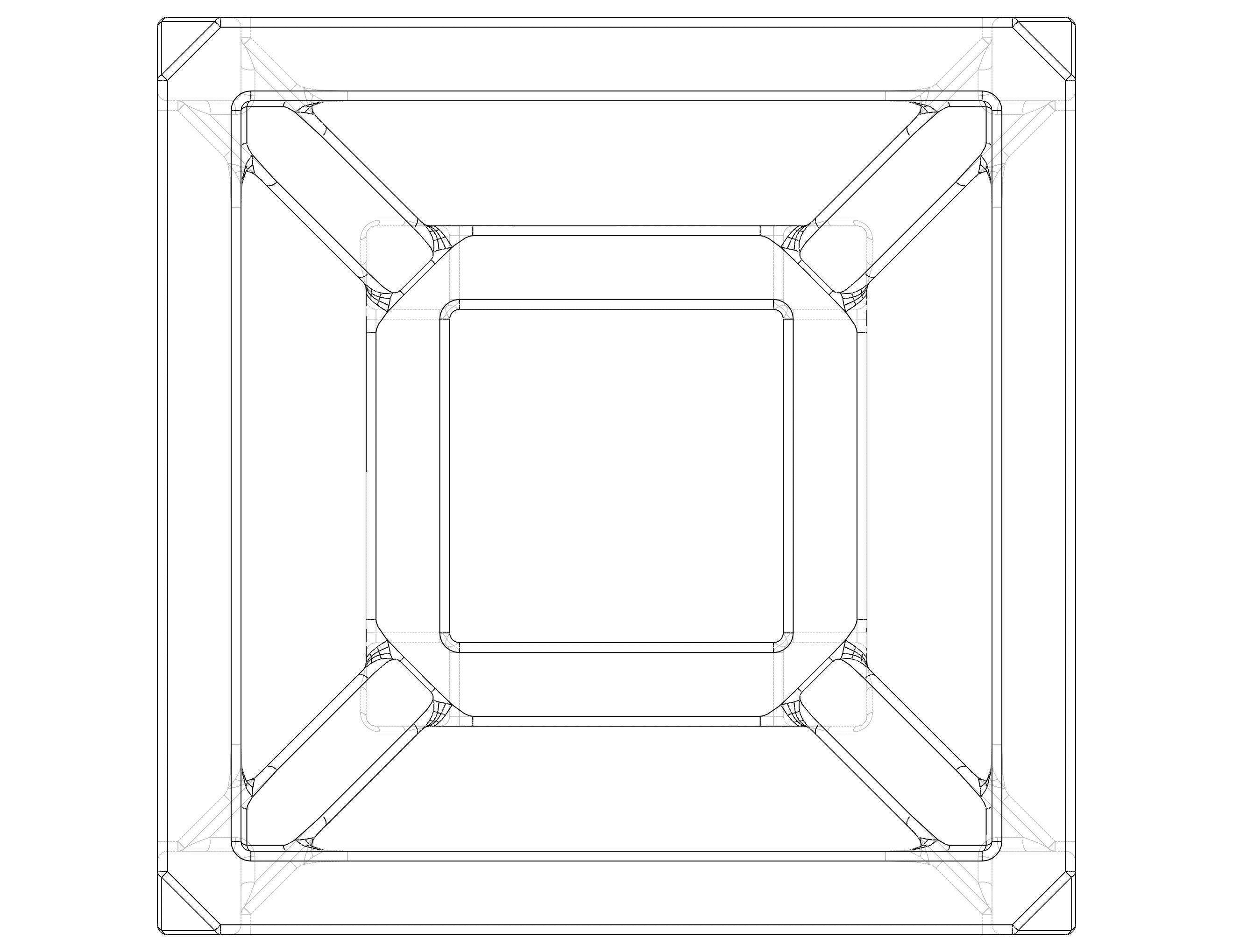 SQ Tesseract Hypercube 3D print model_31
