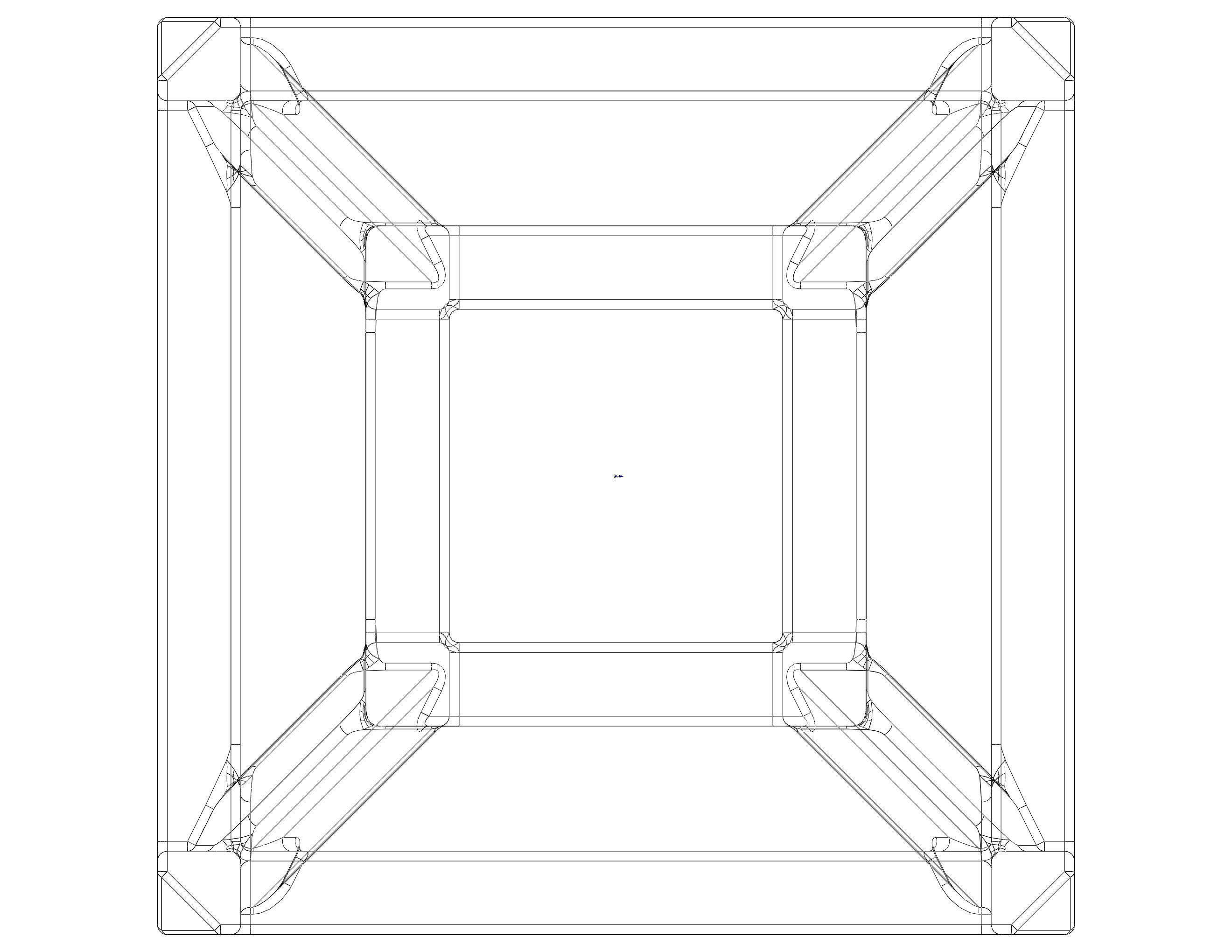 SQ Tesseract Hypercube 3D print model_16