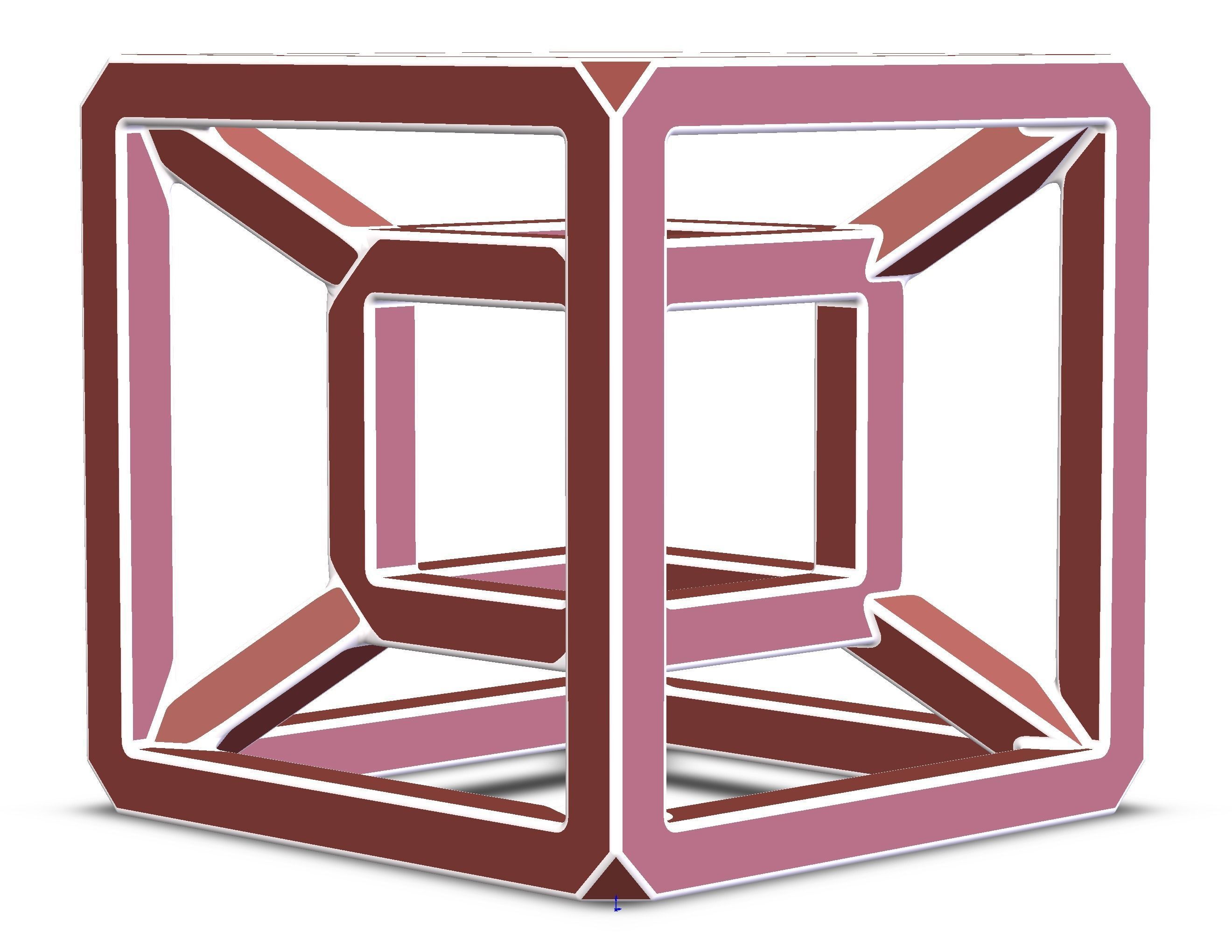 SQ Tesseract Hypercube 3D print model_29