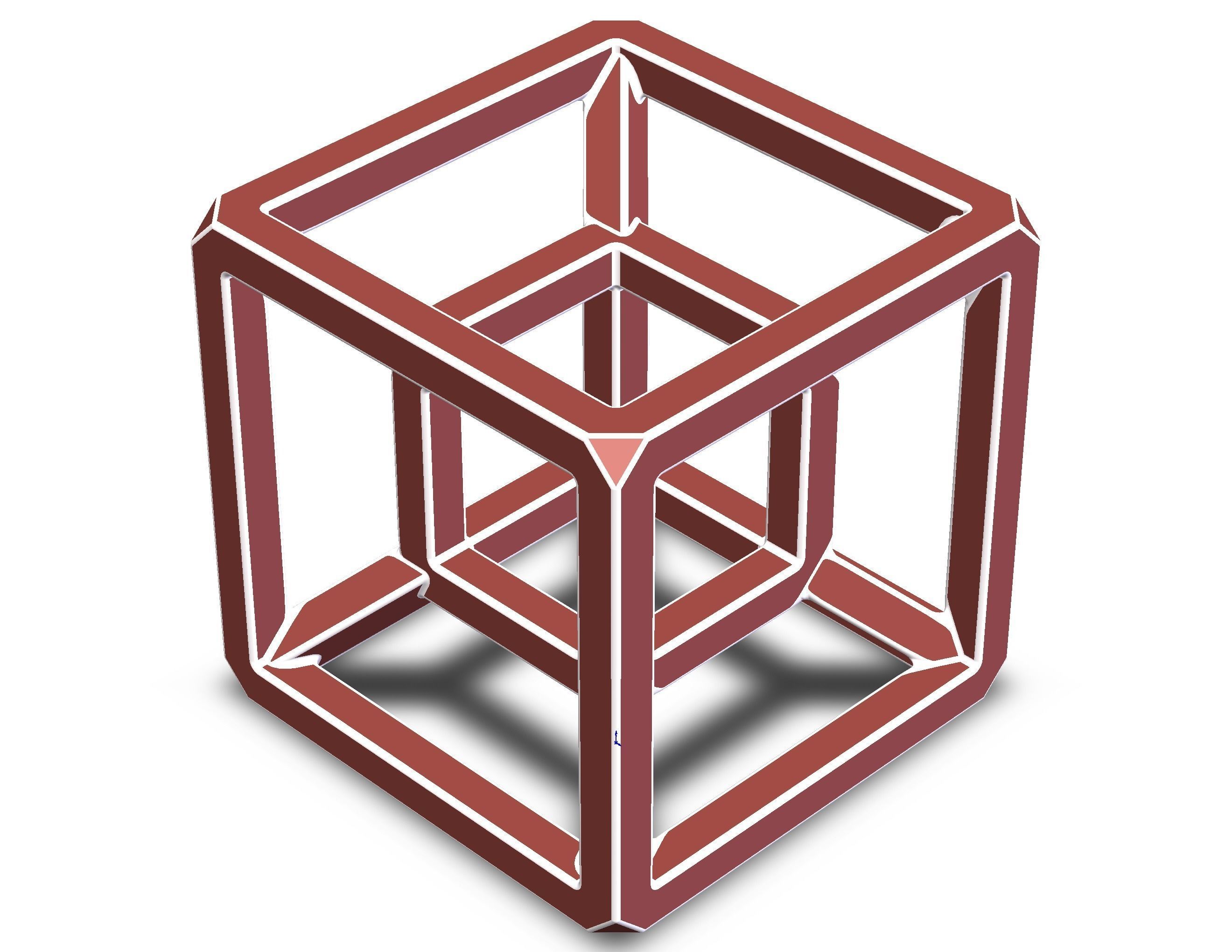 SQ Tesseract Hypercube 3D print model_9