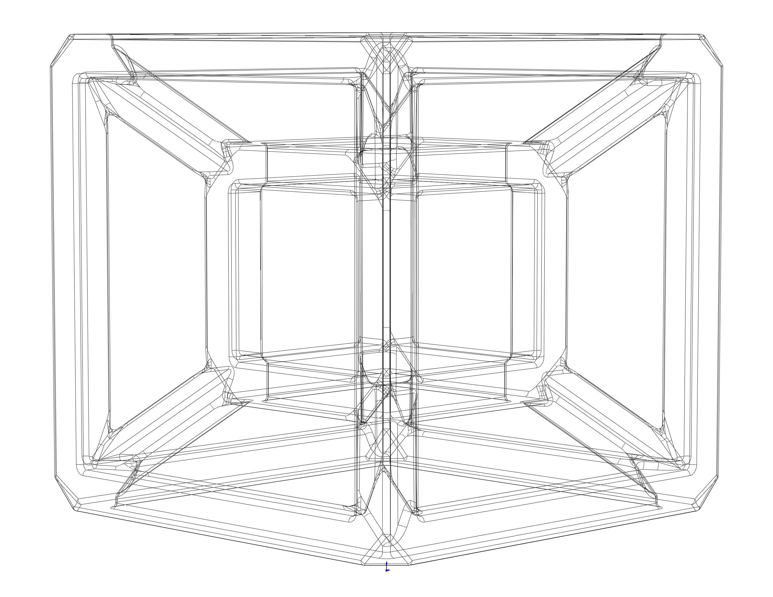 SQ Tesseract Hypercube 3D print model_28