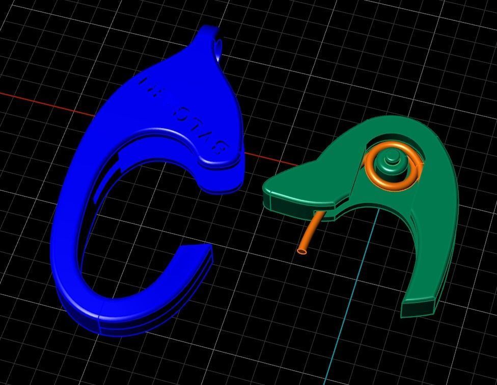 bvlgari pandant and bracelet locks 3D print model_13