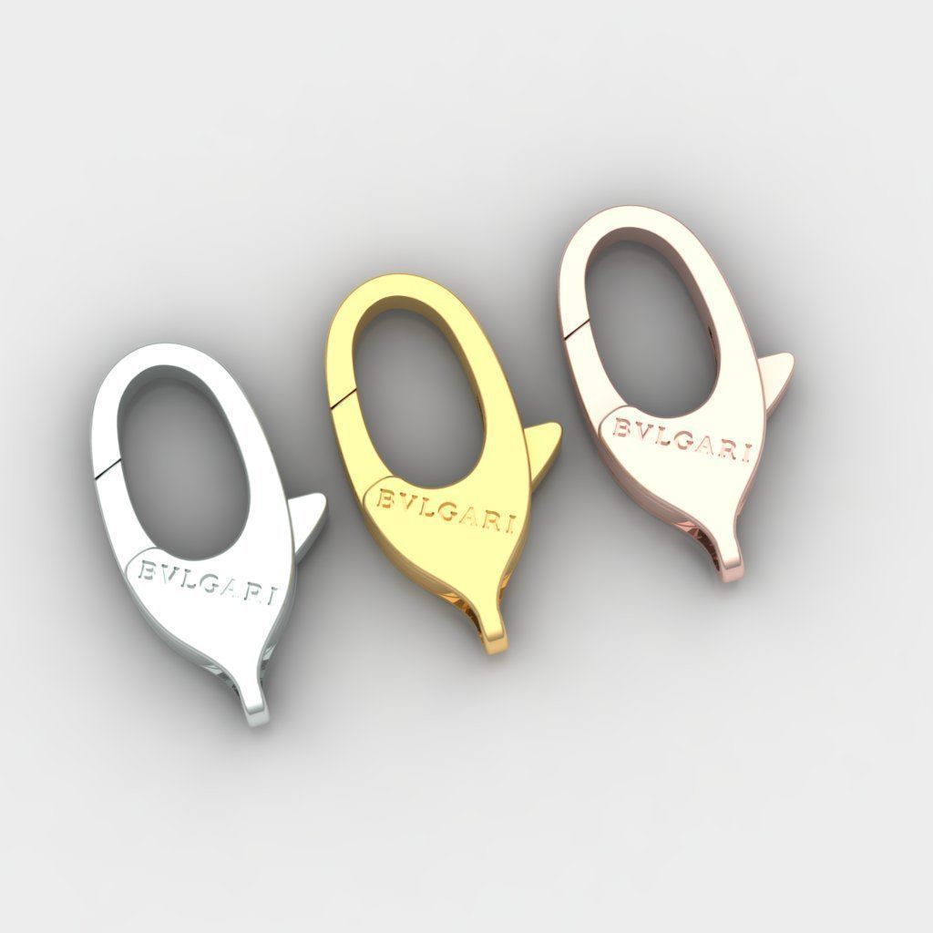 bvlgari pandant and bracelet locks 3D print model_0