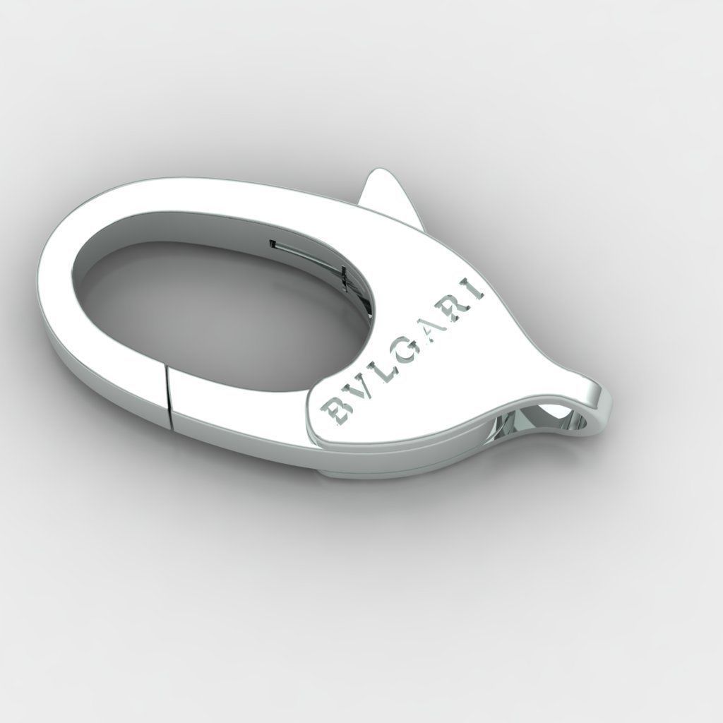 bvlgari pandant and bracelet locks 3D print model_2