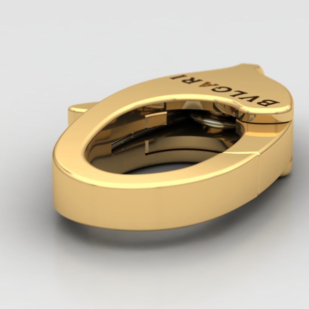 bvlgari pandant and bracelet locks 3D print model_4