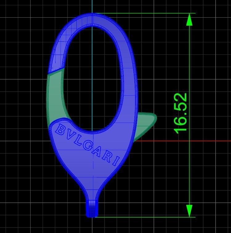 bvlgari pandant and bracelet locks 3D print model_10