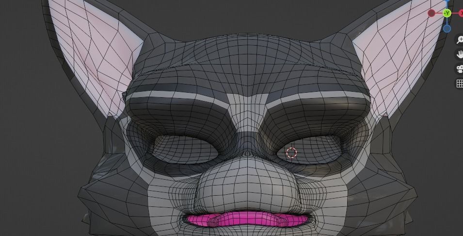 RaccoonToon and Child 3D model_8