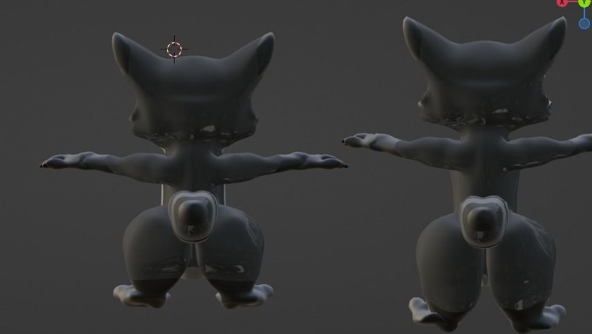 RaccoonToon and Child 3D model_6