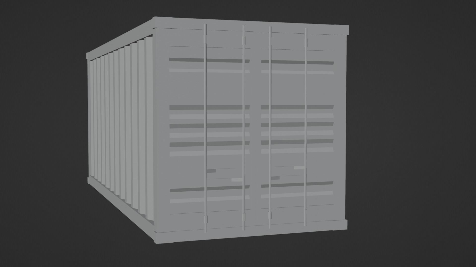 Low-Poly Sea Container v2 Low-poly 3D model_5
