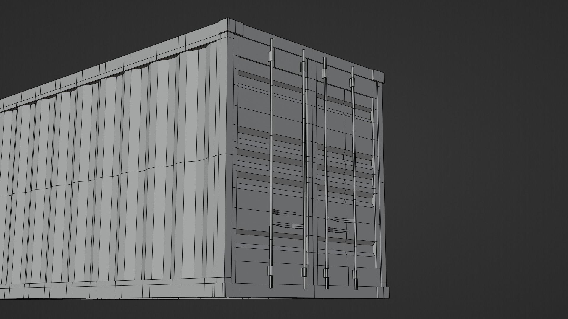 Low-Poly Sea Container v2 Low-poly 3D model_18