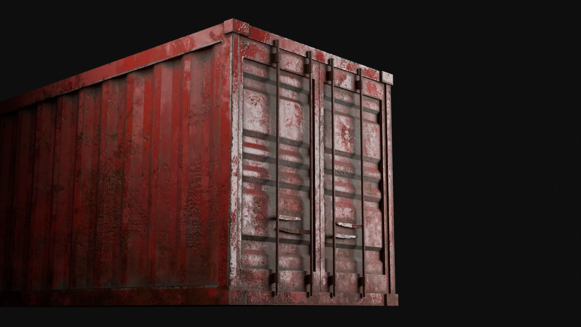 Low-Poly Sea Container v2 Low-poly 3D model_15