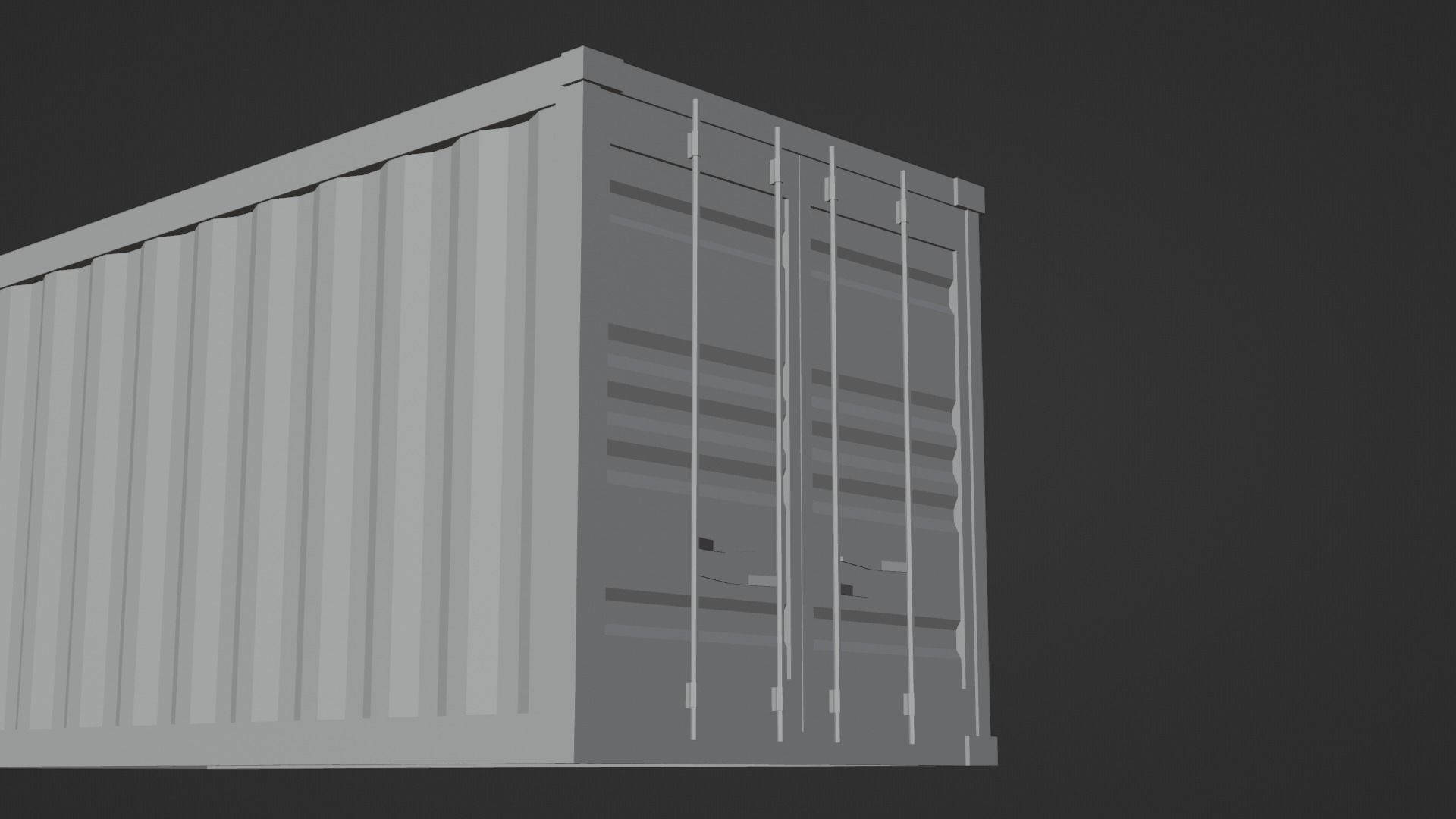 Low-Poly Sea Container v2 Low-poly 3D model_17