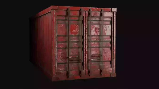 Low-Poly Sea Container v2