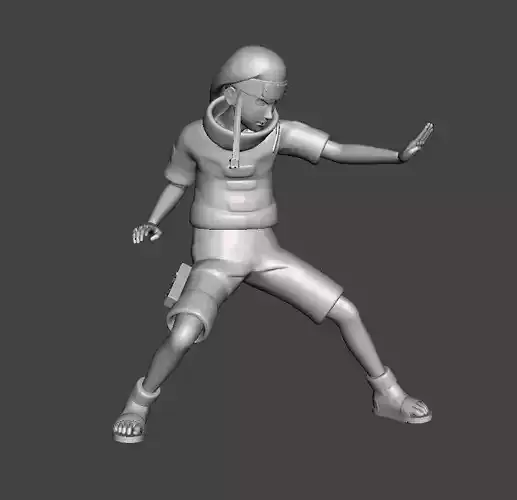 Hyuga Neji Genin 3D Model