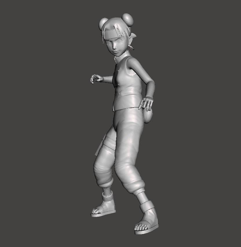 Tenten Genin 3D Model 3D print model_1