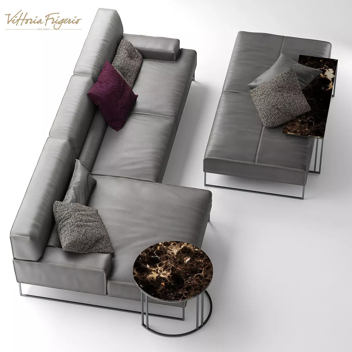 Sofa frigerio salotti CLOUD 3D model