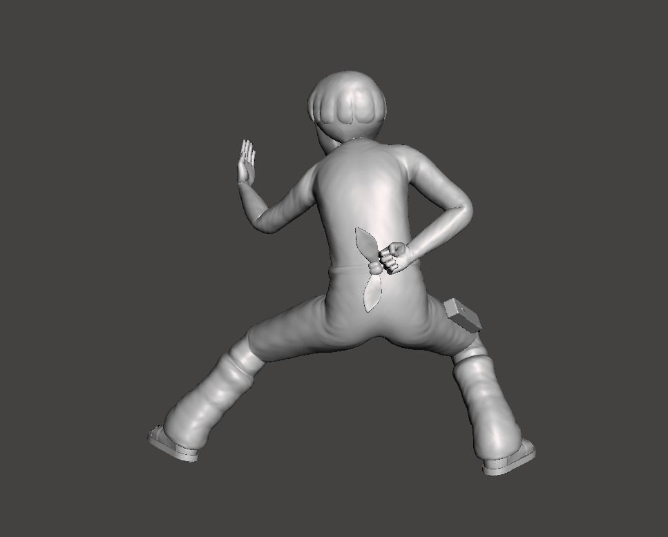 Rock Lee Genin 3D model 3D print model_1