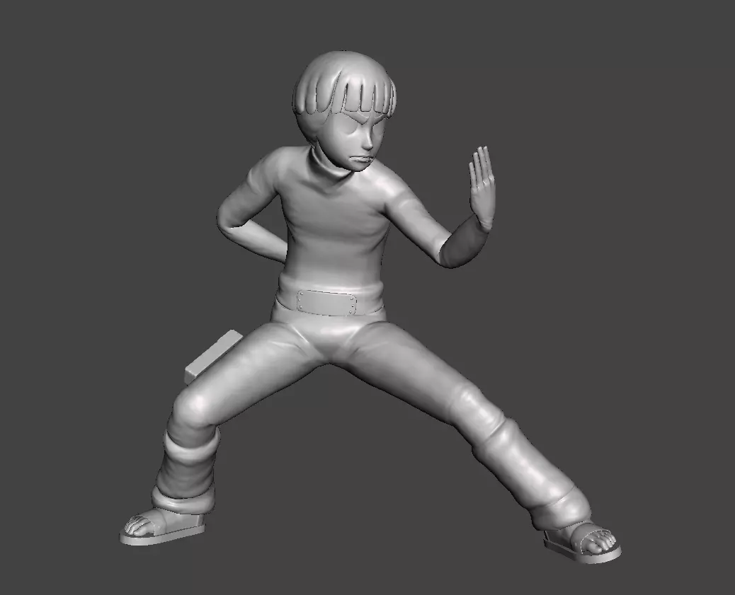 Rock Lee Genin 3D model 3D print model_0