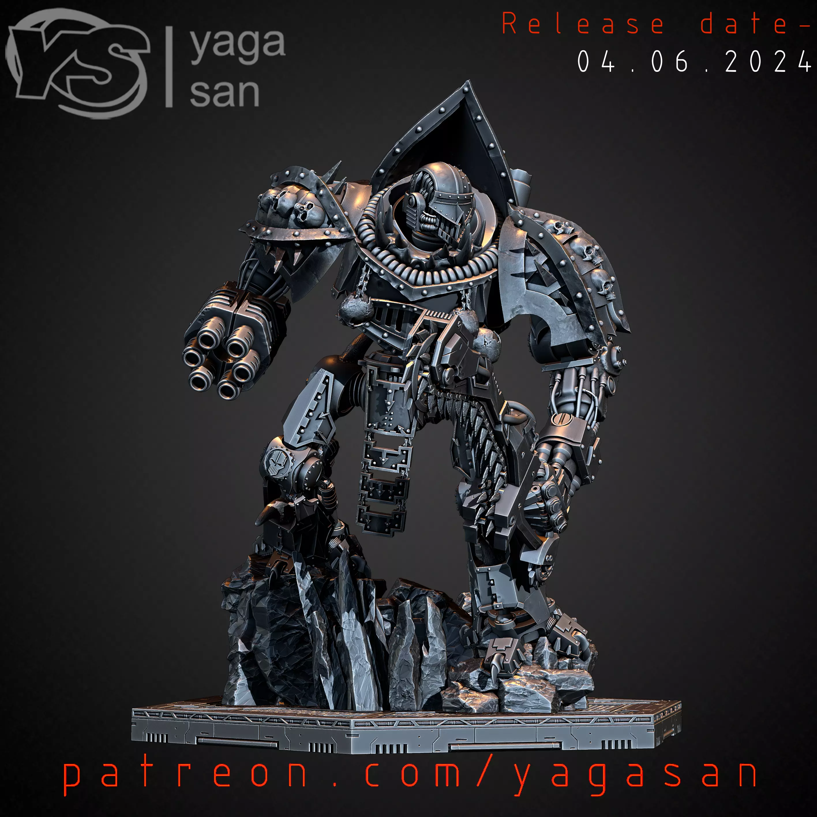 IRON WARRIOR DOOMBRINGER  3D print model_0