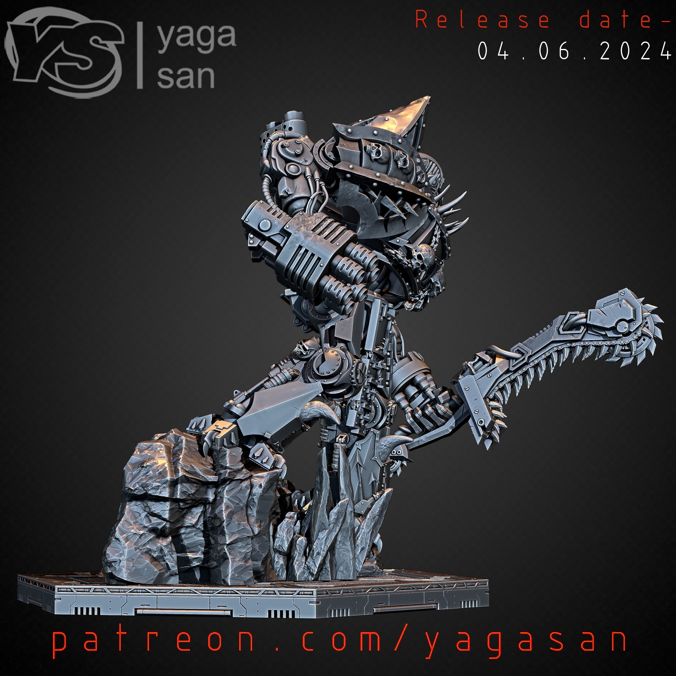 IRON WARRIOR DOOMBRINGER  3D print model_3