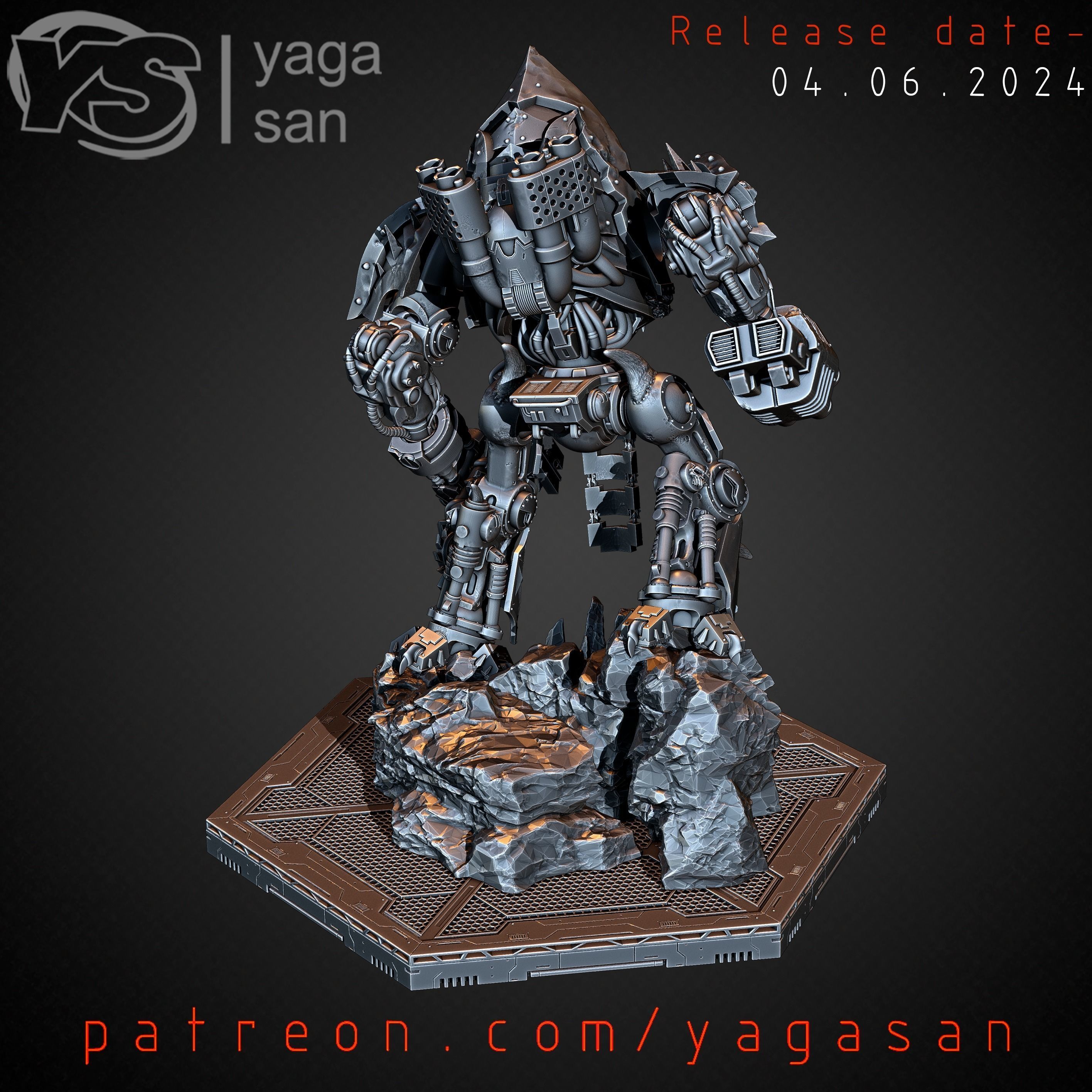 IRON WARRIOR DOOMBRINGER  3D print model_7