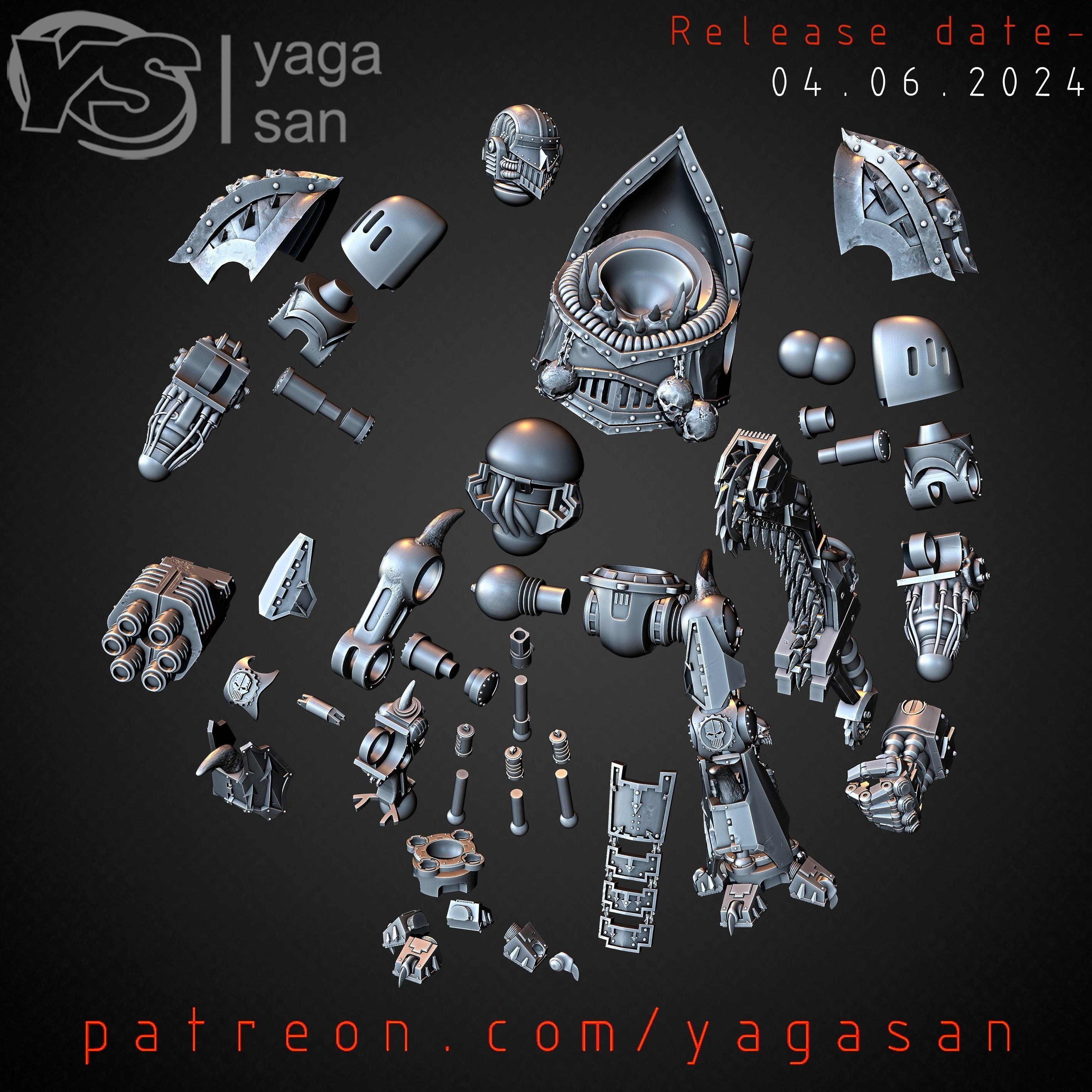 IRON WARRIOR DOOMBRINGER  3D print model_2