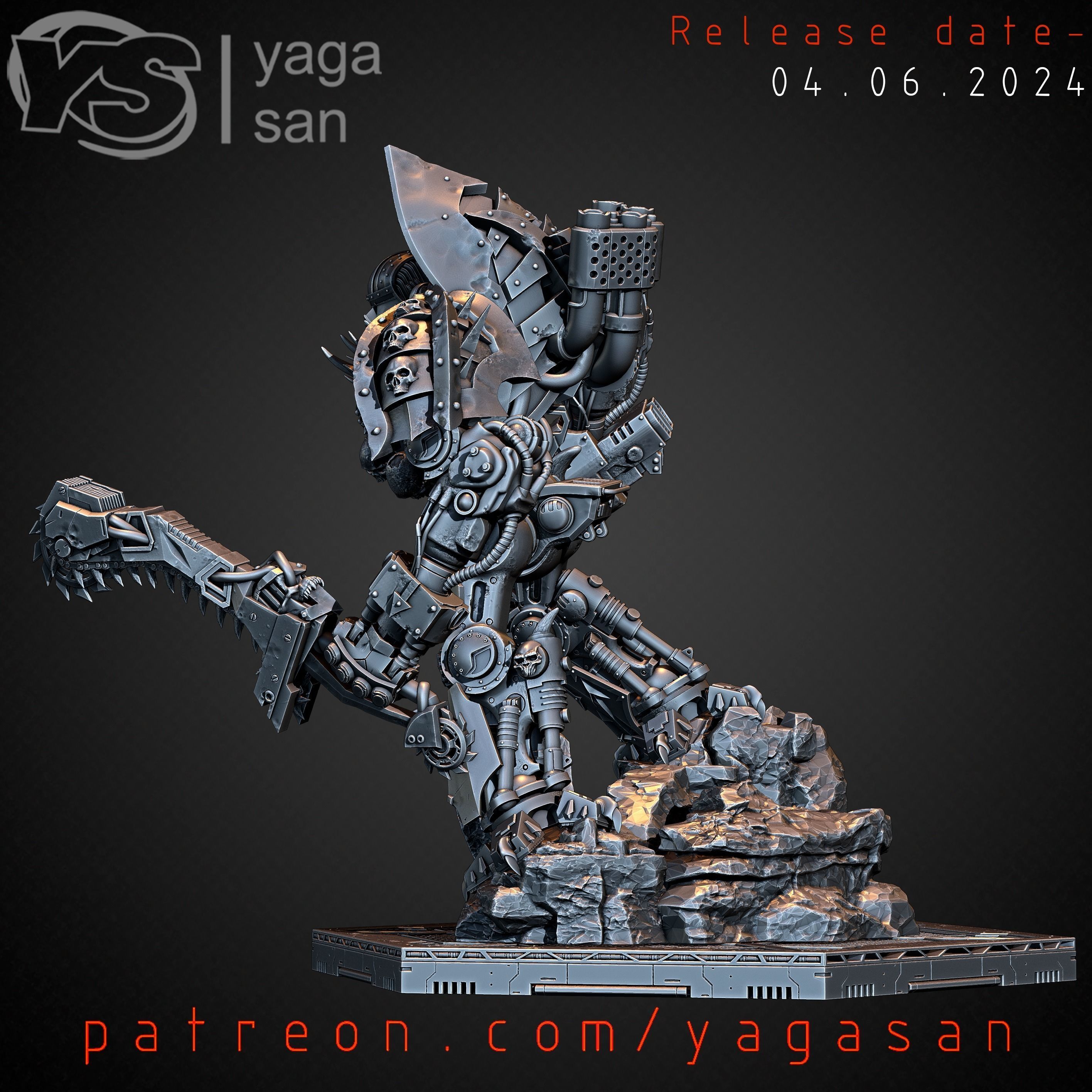 IRON WARRIOR DOOMBRINGER  3D print model_5