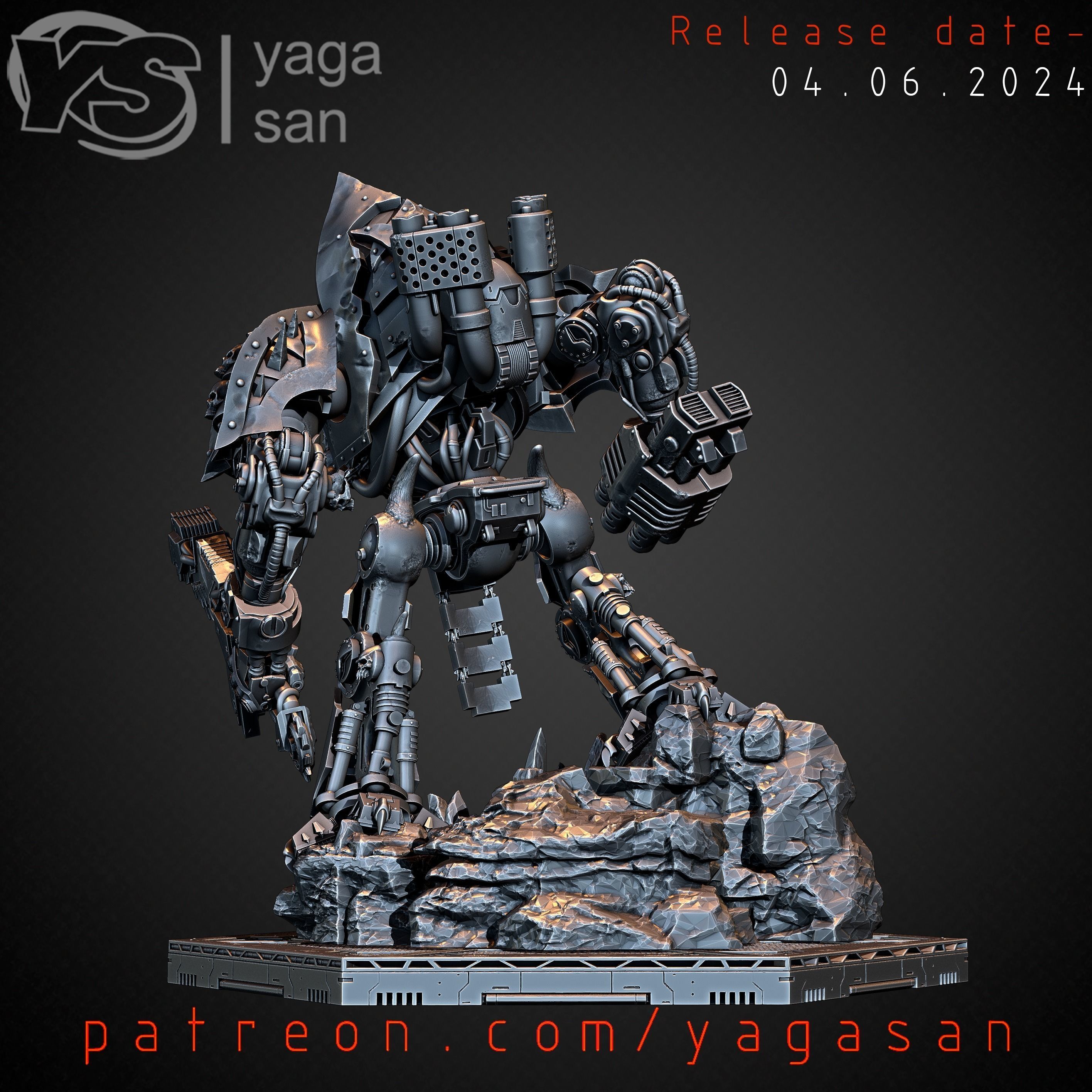 IRON WARRIOR DOOMBRINGER  3D print model_1
