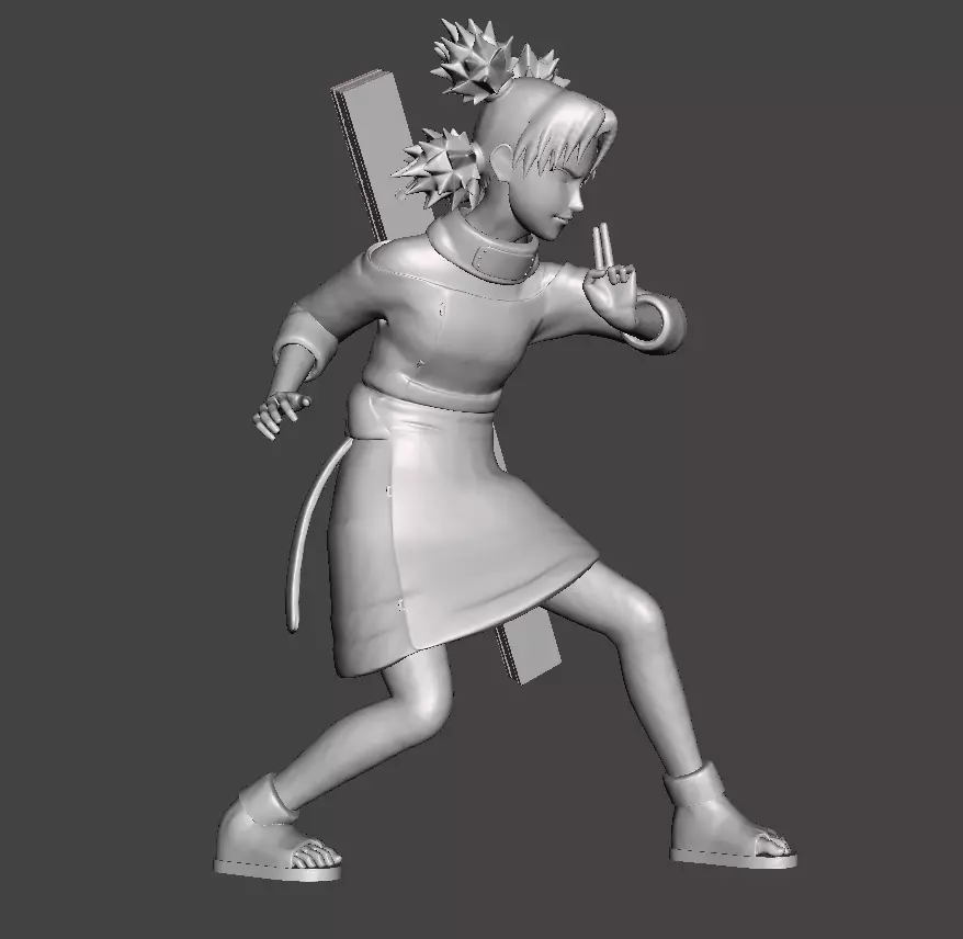 Temari Genin 3D Model 3D print model_0